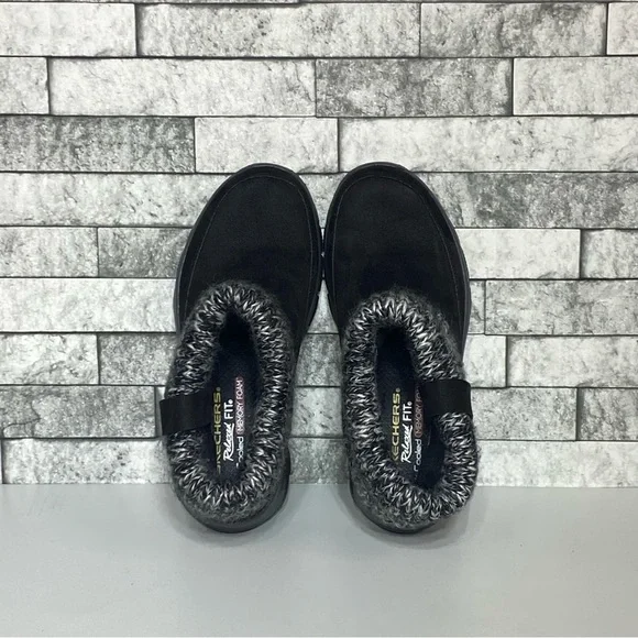 Skechers Womens 6 Black Suede Ankle Booties Memory Foam Comfort Fit - Picture 6 of 8